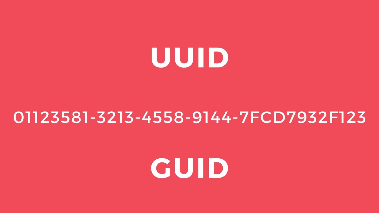 UUID - всемирно уникальный идентификатор